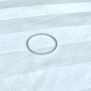 Catbird Twisted Stacker Ring